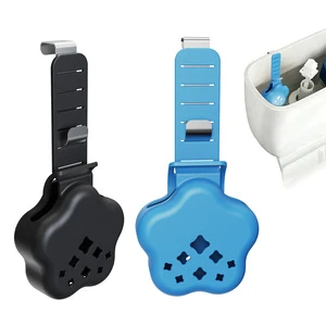 Cross-border Best-selling Modern Durable Waterproof Silicone Toilet Tank Sink Cleaning Tablet Holder with Stainless Steel Handle