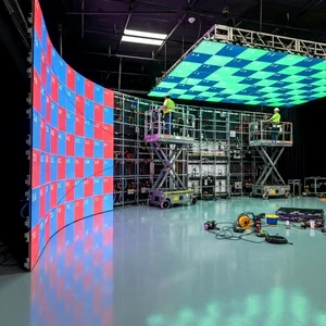 RAYBO HD Indoor Rental Curved LED Display Screen P2.9 LED Video Wall Flexible Cabinet Suitable For Spanish Photography Studios