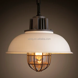 Simig Lighting American Loft Lamp Retro Vintage Style Birdcage E27 Pendant Industrial Light For Coffee Dining Kitchen