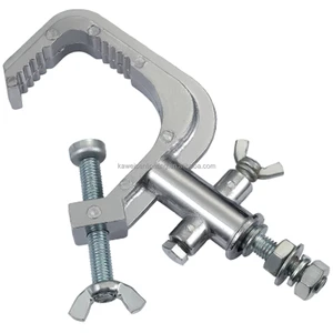 Silvery White Stage Lighting Truss Hook Aluminum Truss Clamp for Moving Head Light Truss System Accessories Clamp