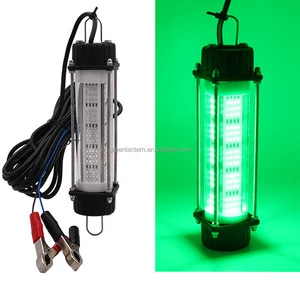 High Power LED Fish Underwater Fishing Light 120W 12V Green White Yellow Lure Submersible Fishing Attracting Finder Night Light