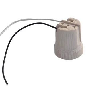 Custom E27 Porcelain Lamp Holder 220V Socket Base with Screw Style CE Certified 2-Year Warranty for Indoor/Outdoor Lighting