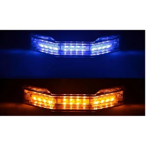 Dual Color Amber Blue White LED Surface Mount Grille Light 72W ECE R65 Class 2 R10 SAE Approved SA7027