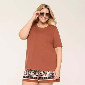 OEM/ODM Custom Plus Size Women's Summer T-Shirts Oversize Loose Casual Style with Breathable Round Neck Customizable Design