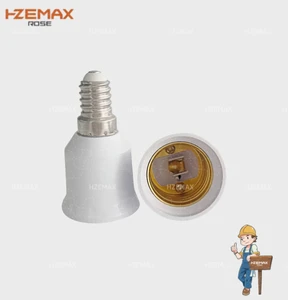 E14 to E27 Plastic Lamp Socket Adapter Extender Light Bulb Socket Adapter Lamp Holders & Bases Product Category