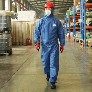 Free Sample CE Approved K1500 Smms Asbestos Dust Removal Protective Coverall Safety Disposable Suits