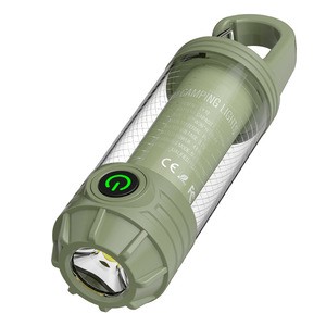 Portable Outdoor Camping LED Lantern Mini Keychain Multi Light Modes Hook Design CE Certified Hiking Emergency Tent Ambient
