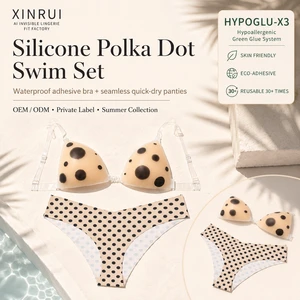 Triangle Silicone Bra And Seamless Bikini Panty Two Piece Set For Bridal And Deep V Dress Buyers With Custom Gift Box Packaging