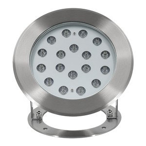 Floating IP68 Rated LED Underwater Spot Light Pool Lights Outdoor Full Color Changing 18W DMX512 Control DC24V