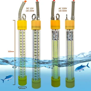 400W Green White 220v Under Water Fishing Light Submersible Fishing Lights Led Flood Light Lamp for Fishing Squid