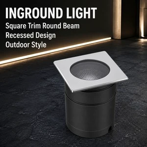 15-18W Square Recessed LED Inground Brick Light 304 Stainless Steel IP68 IK08 AC85-265V DC24V Outdoor Underground Lamp
