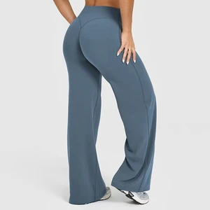 Custom Logo Plus Size Eco-Friendly Seamless Yoga Pants Women's Four-Way Stretch Breathable