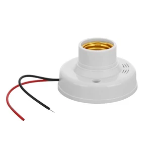 Voice-Controlled and Motion-Sensing Light Socket Screw Style Compatible with Household LED Bulbs