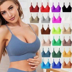 Seamless Wire Free Thin Solid U-Back Large Size Base Camisole Vest Women's Sexual Beautiful Back Anti-Light Tube Top Wrap Chest