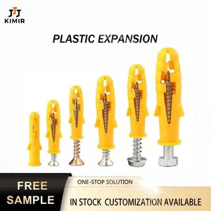 Yellow Fish Nylon Expansion Tube Anchor Set GB Standard New Material 6/8/10mm Self-Tapping Screws Wall
