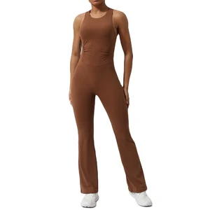 Women's Sports Jumpsuit Breathable High Stretch Jumpsuit Soft Wearable Jumpsuit Smooth Quick Dry Bodysuit