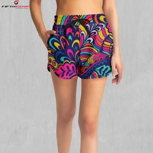 Women's Fashionable High-Waisted Plus Size Shorts Breathable Sublimation Summer Yoga Sport Gym Outfit Customizable Formal