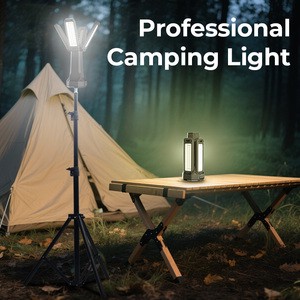 Emergency Super Bright 16000mAh USB-C Foldable Camping Lantern Four-leaf Lighting Camping Light