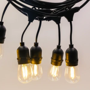 SL-054 STRING LIGHT Hanging Sockets 2W LED Bulbs E26
