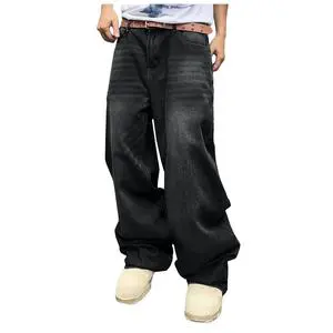 Latest Design Denim Pants for Men Large Size Casual Style Soft Comfortable Knitted Weave