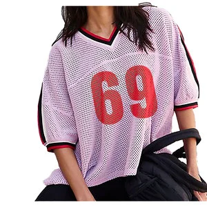 Best Selling Plus Size Summer Long Oversized Cut Out Boxy Cropped High Quality Custom Women's Short Sleeve T-Shirt
