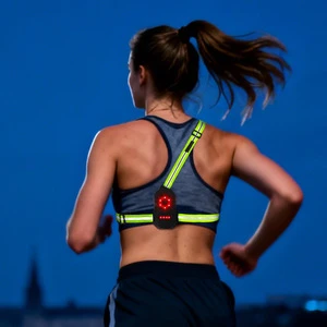 Factory Direct Long Run Time 9 5H Night Running Vest Light With 4 Modes Outdoor Sports Night Run Chest Lamp