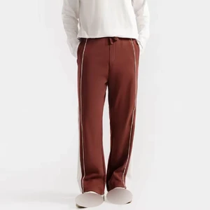 Men's Track Pant Sports Casual Bottoms Loose Fit Trousers Wholesale Price 100% Cotton Fleece Men's Pants Washed
