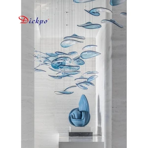 Restaurant Personality Glass Chandelier Lamp for Shopping Mall