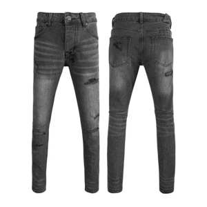 Leg Jean Designer Jeans for Mens High Elastics Men Big and Tall Bootcut Jeans Mens Regular Fit Straight OEM Service Denim