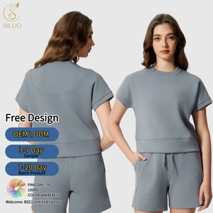 Women's Athletic Quick Dry Slim Fit T-shirt Front Short Sleeves Four-way Stretch Print Yoga Top for Fitness Training Exercise