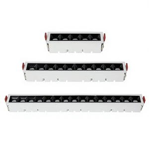 Embedded Aluminum LED Grid Line Spotlight Long Strip Ceiling Lamp Modern Light Luxury Agi32 Layout For Living Room Aisle