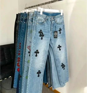 Men's Plus-size Loose Straight-leg Jeans, Versatile Casual Long Pants