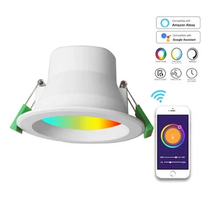 TUYA Alexa Google Assistant Wholesales Price Recessed Facial 3.5inches Led Rgb Home Light Dimmable Adjustable