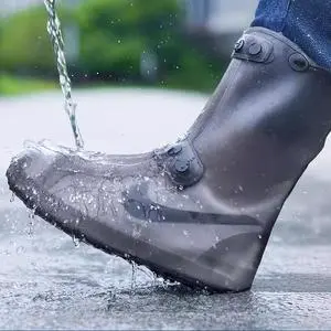 Portable Silicone Rain Shoe Covers Are Waterproof Wear Resistant Anti Slip For Large Feet Of Students And Adults Are Disposable