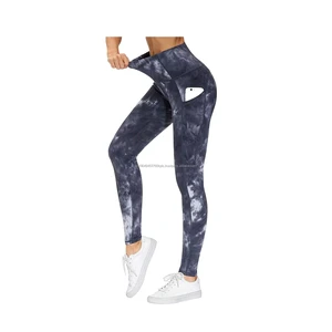 High Waist Yoga Pants with Pockets, Tummy Control Workout Running Yoga Leggings for Women Customize Yoga Pants