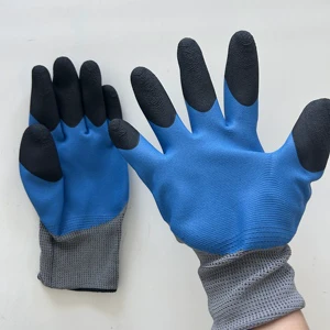 Industrial 12 Pairs Safety Gloves Labor Protection Gloves Wear-Resistant Non-Slip Thickened Foam Construction
