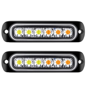 New 6 LED Flashing Light Emergency Warning Light for Cars and Trucks 12V-24V IP67 Waterproof 18W