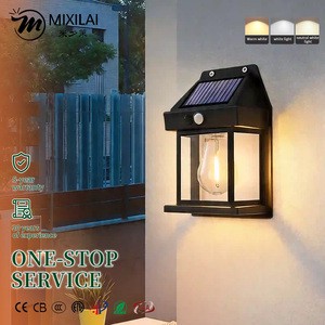 LED Wireless Solar Wall Lamp Outdoor IP65 Waterproof Motion Sensor Garden Light Lampe Murale Solaire Fence Decoration 2026