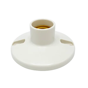 Fuzhou Factory Price Bakelite Lamp Socket Ivory Aluminum Shell Hot Sale Lamp Holder