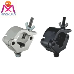 Silver Black Pipe Clamp Truss Hook Aluminum Stage Lighting Display System Accessories