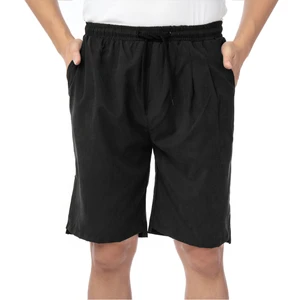 Comfortable Solid Casual Men's Shorts-Lightweight 100% Cotton Elastic Waist Eco-Friendly Anti-UV Quick Dry Breathable Windproof