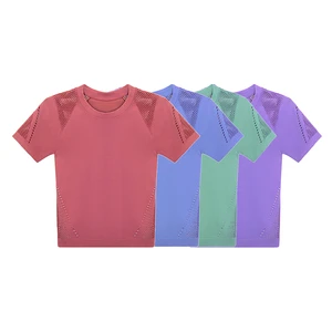 Women Plus Size Sleeve Active Top Breathable Quick-Drying Outdoor Sports T-Shirt
