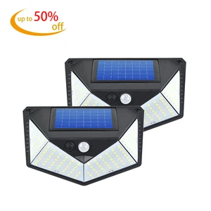 Outdoor Motion Sensor Led Fence Garden Parking Solares Wall Lamp Security Lantern Emergency Sola Solar Security Lights