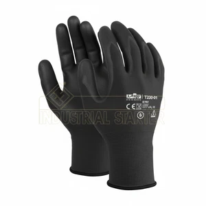 Black PU Safety Gloves