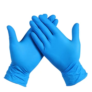 Blue White Black Microtouch Powder Free Nitrile Safety Hand Gloves Disposable Microflex Medical Surgical Gloves