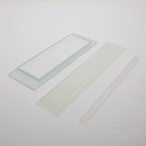 Durable Long Rectangular Step Flat Clear Tempered Glass Panel Modern Design Factory Supply OEM Lamp Covers & Shades