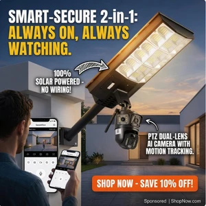 Outdoor Solar Powered Security Light with 4G/Wi-Fi Solar Street Light with Camera Integrated Solar Street Light with Cctv Camera