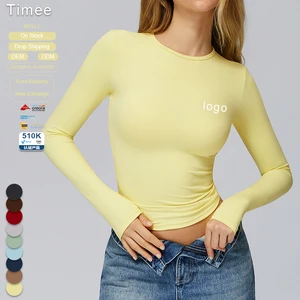 Long-sleeved Yoga Wear High-intensity Fitness Wear Pilates Running Long-sleeved Tops