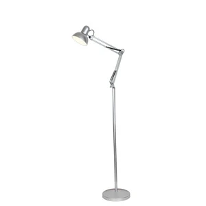Corner Light Luxury Hot Sale Metal&pp Silver Post-modern Minimalist Vertical Floor Standing Wood Table Lamps
