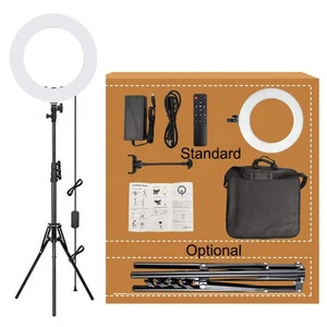 SM1888II Fashion Ring Light Kit 18-Inch LED Photographic Lighting for Makeup & Selfie Professional Ring Fill & Pro Tripod Stand
